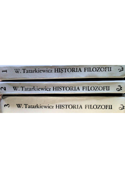 Historia filozofii Tom I do III