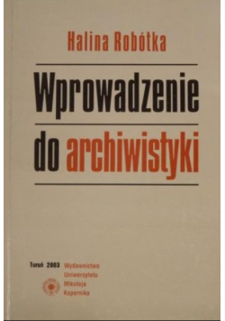 Wprowadzenie do archiwistyki