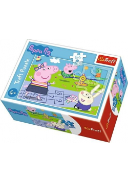Puzzle 54 mini Wesoły dzień Świnki Peppy 3 TREFL