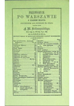 Przewodnik po Warszawie z planem miasta ozdobionym dziesięcioma rycinami