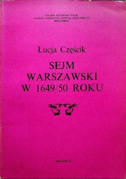 Sejm warszawski w 1649 / 50 roku