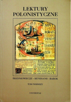 Lektury polonistyczne Tom I