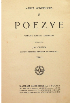 Poezye tom 1 1915 r.