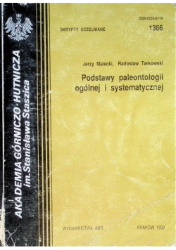 Podstawy paleontologii ogólnej i systematycznej
