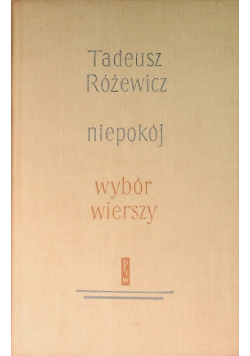 Niepokój, wybór wierszy