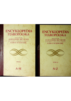 Encyklopedia staropolska Tom I  i  II