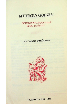 Liturgia godzin Codzienna modlitwa Ludu Bożego
