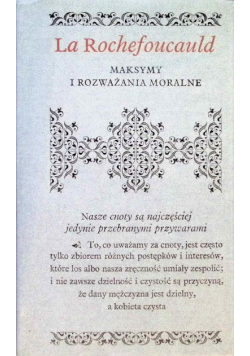 Maksymy i rozważania moralne