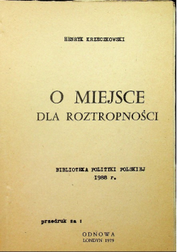 O miejsce dla roztropności
