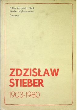 Zdzisław Stieber 1903 -1980