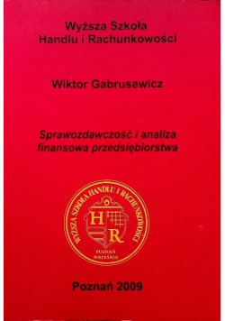 Sprawozdawczość i analiza finansowa przedsiębiorstwa