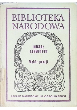 Lermontow Wybór poezji