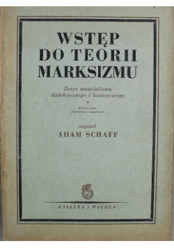 Wstęp do teorii marksizmu 1950 r.