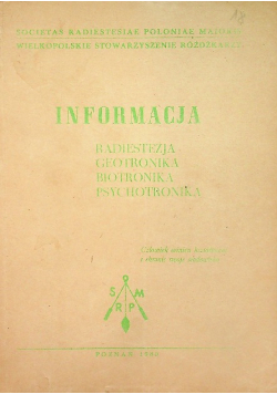 Informacja radiestezja geotronika biotronika psychotronika