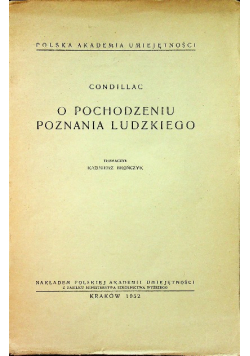 O pochodzeniu poznania ludzkiego
