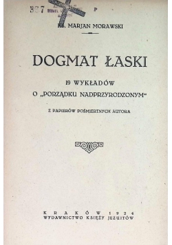 Dogmat łaski 1924 r.
