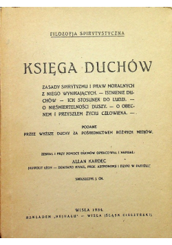 Księga duchów 1934 r.