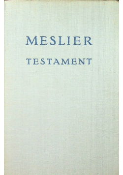 Meslier Testament