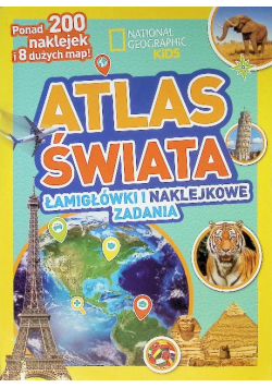 National Geographic Kids Atlas świata Łamigłówki i naklejkowe zadania