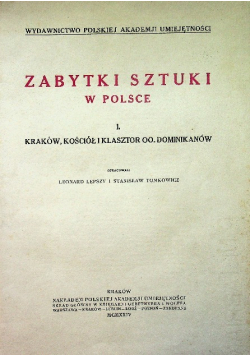 Zabytki sztuki w polsce Tom I i II 1924r