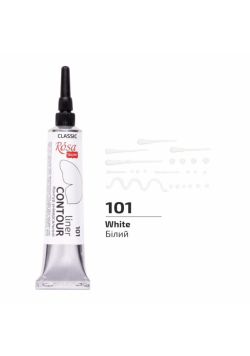 Farba aktylowa konturowa universal white 20ml