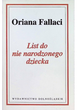 List do nie narodzonego dziecka