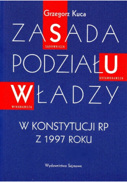 Zasada podziału władzy w konstytucji RP z 1997 roku