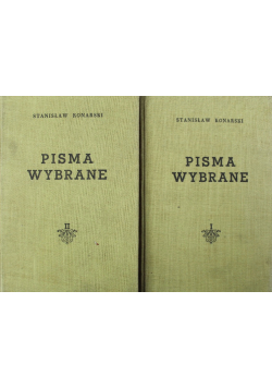 Pisma wybrane Tom I i II