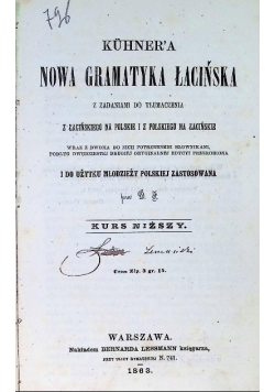 Nowa gramatyka łacińska 1863 r.