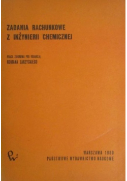 Zadania rachunkowe z inżynierii chemicznej
