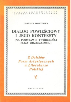 Dialog powieściowy i jego konteksty