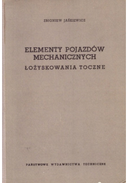 Elementy pojazdów mechanicznych łożyska toczne