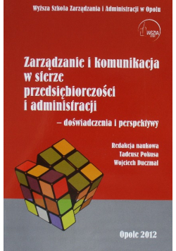 Zarządzanie i komunikacja w sferze przedsiębiorczości