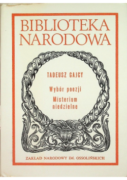 Wybór poezji misterium niedzielne
