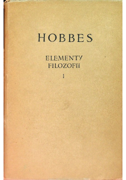 Elementy filozofii Tom 1