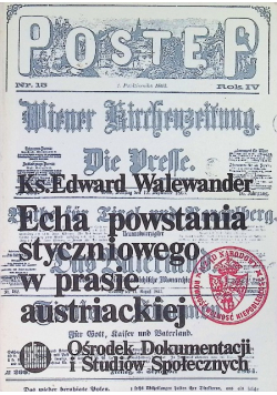 Echa powstania styczniowego w prasie austriackiej