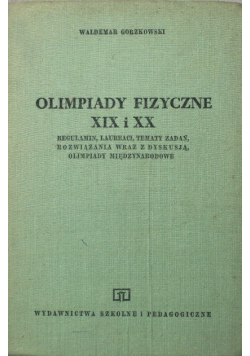 Olimpiady fizyczne XIX i XX