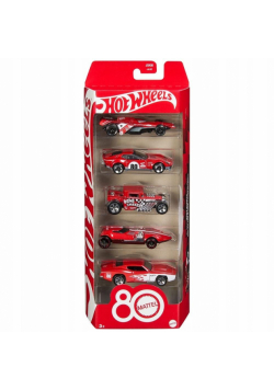 Hot Wheels Samochodziki 5-pak z okazji 80 lecia