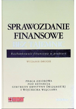 Sprawozdanie finansowe bez tajemnic