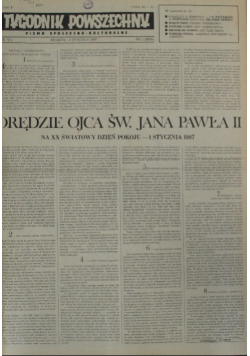 Tygodnik Powszechny Nr 1 do 52 / 87