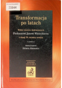 Transformacja po latach