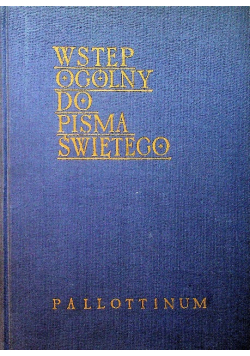 Wstęp ogólny do Pisma Świętego