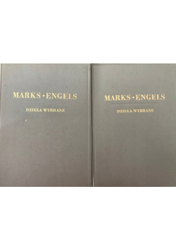 Marks Engels Dzieła wybrane Tom 1 i 2 1949 r.