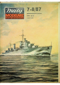 Mały modelarz Nr 7 i  8  / 87 Lekki krążownik brytyjski HMS Penelope