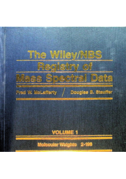 The Wiley/NBS Registry of Mass Spectral Data, Vol. I