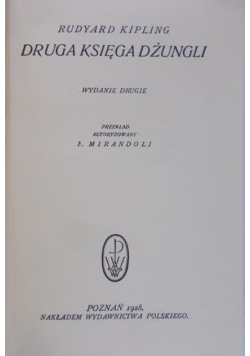 Księga Dżungli 1926 r.