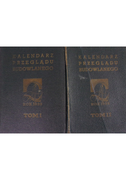 Kalendarz Przeglądu budowlanego Tom I i II