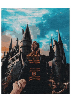 Malowanie po numerach - Magia Hogwartu 40x50cm