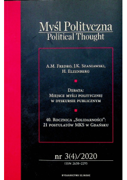 Myśl polityczna Nr 3/20