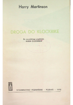 Droga do Klockrike